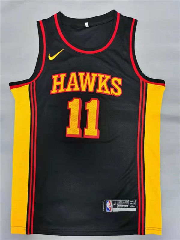 Men Atlanta Hawks #11 Young Black 2021 Nike Game NBA Jerseys